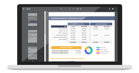 Logiciel de bilan patrimonial et relevé d'information automatisé en ligne