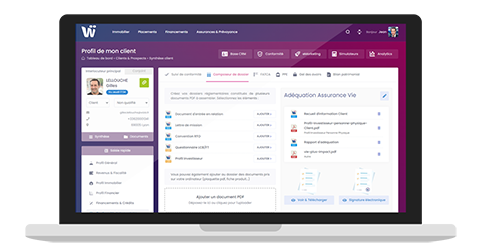 CRM CGP réglementaire signature électronique compliance automatisé