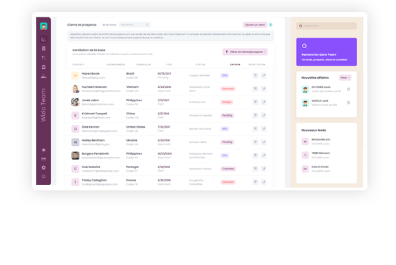 CRM Gestion des prospects et des clients